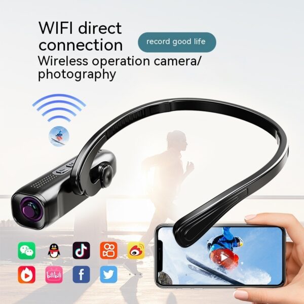 Live Streaming Sports Camera 4K HD Headset Ear Hook - Image 10