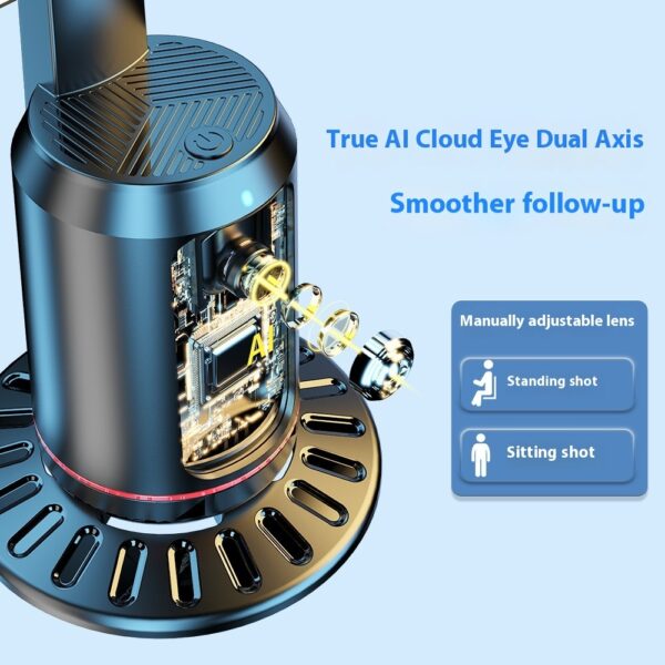 Smart AI Face Recognition Mobile Live Streaming Bluetooth Selfie Holder - Image 2