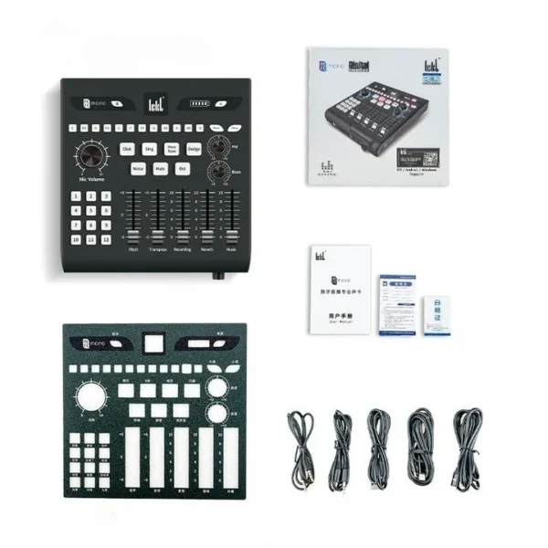 ICKB MONO Mobile Phone Computer Sound Card Indoor and Outdoor Live Streaming karaoke Recording Audio Works Standard Equipment - Image 6